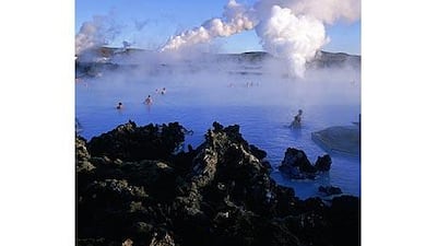The steaming lagoon is the product of seawater and groundwater meeting hot magma 2,000m underground.