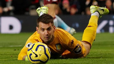 Aston Villa's Tom Heaton. Reuters