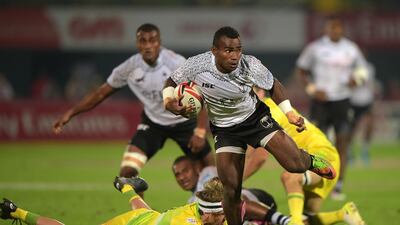 Jerry Tuwai of Fiji in action against Australia. Tom Dulat/Getty Images
