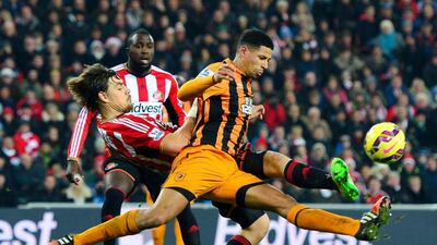 Hull v QPR: QPR got their first away win of the season at Sunderland last time out but it will be back to reality on Saturday. A point separates the teams in 16th and 17th places but Hull should carry on from their last home game, when they beat Villa 2-0, thanks to the in-form Dame N’Doye. 2-0. Mark Runnacles / Getty
