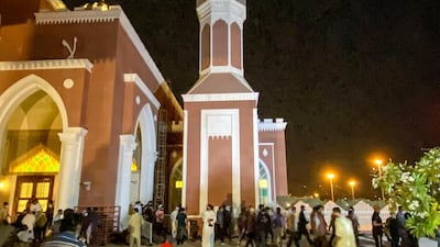 Morning prayers take place on the first day of Ramadan at the Al Salam Masjid in Al Barsha, Dubai, UAE. Antonie Robertson / The National