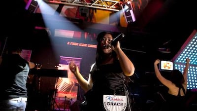 Mary Grace Beringuel performs during Tuesday’s semi-final of the Singing Sensation competition.