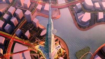 The planned Kingdom Tower in Jeddah will be more than a kilometre high. Adrian Smith + Gordon Gill Architecture / DAPD