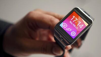 The Samsung Gear 2 smartwatch. Smartwatch sales reached 1.9 million units last year. Albert Gea / Reuters
