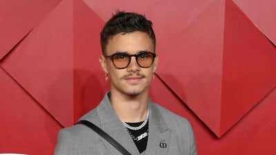 English model and footballer Romeo Beckham. AFP