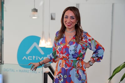 Sawsan Ghanem, managing director of Active Digital Marketing Communications, says the decision to introduce a four-day work week was driven by the need to offer employees a better work-life balance. Photo: Pawan Singh / The National