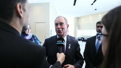 Michael Bloomberg, the former New York City mayor and founder of Bloomberg, has donated $1.8bn to John Hopkins University in the US. Sarah Dea/The National