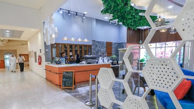 The interiors of the cafe are designed to be friendly for people of determination. Photo: Victor Besa/ The National