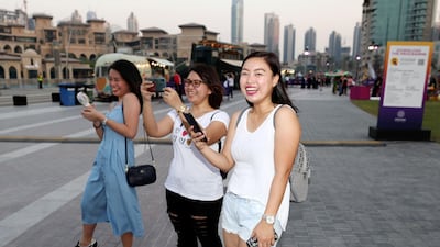 Visitors enjoy the festivities.