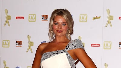 Margot Robbie, in a one-shouldered gown, arrives at the TV Week Logie Awards at Crown Casino on May 2, 2010 in Melbourne, Australia. Getty Images