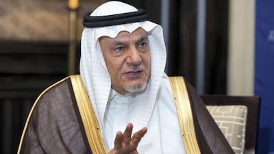Prince Turki bin Faisal Al Saud said Iran is a paper tiger with steel claws. Leslie Pableo for The National