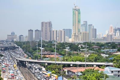 Manila, capital of the Philippines, with which total trade with the UAE grew by 34.7 per cent to reach Dh3.5 billion ($951m) in 2021. Getty