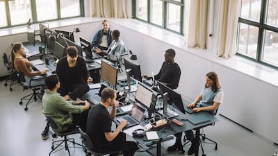 People who sit for more than 10 hours a day have worse outcomes when it comes to cardiovascular health, research shows. Getty Images