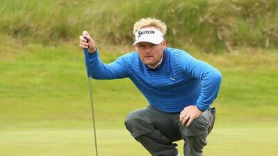 Soren Kjeldsen bogeyed the final two holes to see his lead whittle down from four to two. Andrew Redington / Getty Images