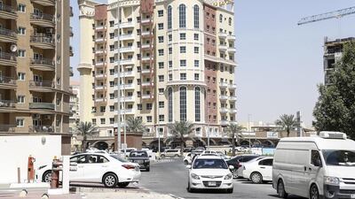 Apartment buildings in International City in Dubai. The emirate is to receive 19,400 new units during year. Antonie Robertson / The National
