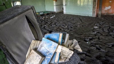 A mosque destroyed by the mudflow. Ulet Ifansasti / Getty Images