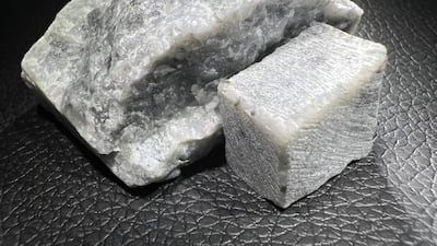 The moon dust has been developing using anorthosite-rich rocks found in the UAE. Photo: Dr Dimitra Atri