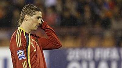 Fernando Torres only played 53 minutes in Armenia before limping out through injury.