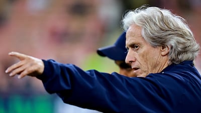 Al Hilal manager Jorge Jesus watches on from the touchline. Reuters