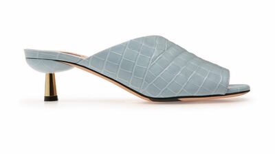 Carin 45 in croc, Dh1,820, Bally