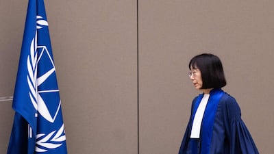 Judge Tomoko Akane at the International Criminal Court in The Hague. AFP