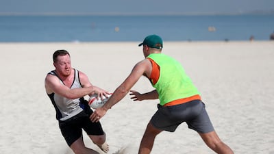 Toby Harris takes part in an Arabian Knights training session.