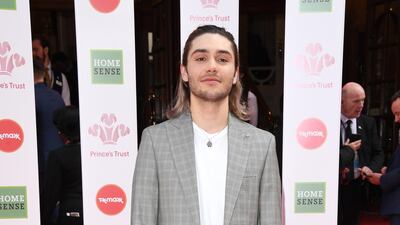 Singer George Shelley arrives at The Prince's Trust Awards held at the London Palladium on March 11, 2020. Getty Images