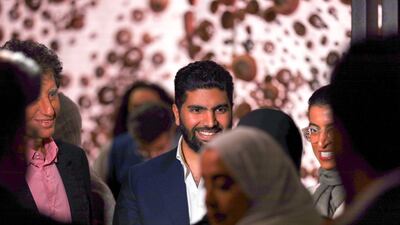 Saudi Arabia’s Minister of Culture Prince Badr bin Abdullah bin Farhan Al Saud, centre, pictured at the Venice Biennale. Twitter: BadrFAlSaud