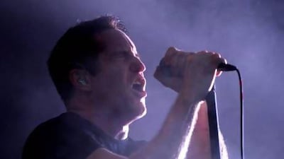 The Nine Inch Nails frontman Trent Reznor plays up his polished electro-noir side in Hesitation Marks. Pierre Andrieu / AFP