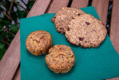 A serving of six banana oatmeal cookies has just 48 calories and just 0.7g of fat. Victor Besa / The National