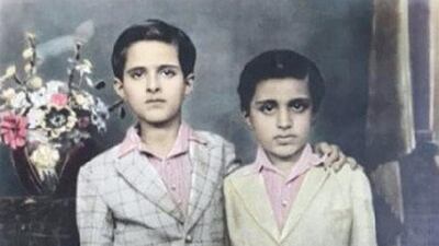 Saoud bin Khalid bin Khalid Al Qassemi (1939-2005), left, and his brother Dr Faisal Al Qassemi when they lived in Mumbai in the mid-1940s. Courtesy: Sultan Sooud Al Qassemi.