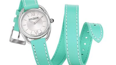 Charisma Twist watch in mint. Courtesy Saint Honore