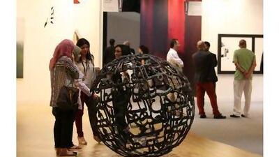 A reader inquires about art galleries in Abu Dhabi Art, such as Manarat Al Saadiyat . Pawan Singh / The National