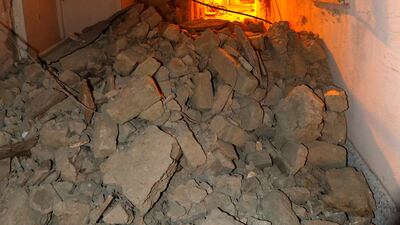 Rubble is seen after an earthquake hits the island of Ischia, off the coast of Naples, Italy August. Ciro De Luca / Reuters