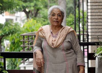 Shashi Talwar a t her home in New Delhi, India, Wednesday, August 9, 2017.