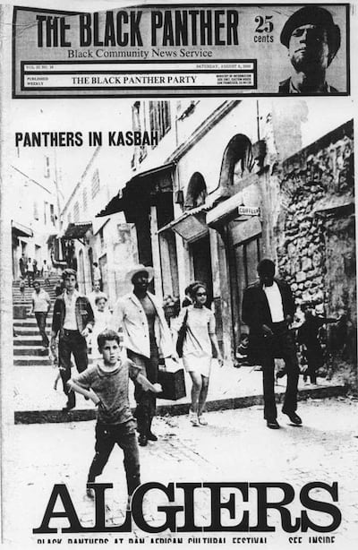 A 1969 issue of the 'Black Panther' magazine showed its members in their headquarters-in-exile in Algiers. Creative Commons