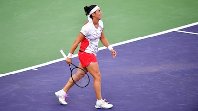 Ons Jabeur could go as high as fifth in the rankings if she wins the Indian Wells title. AFP