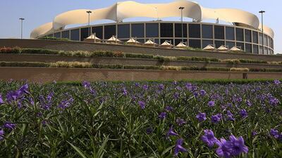 Above, the outdoor 25,000-capacity cricket stadium at Dubai Sports City. Satish Kumar / The National