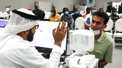 People seek to rectify their residency status at Dubai's Al Aweer amnesty centre
