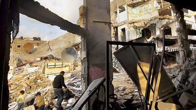 The escalation of a military conflict between Israel and Hamas in Gaza put pressure on equities in the Middle East. Mohammed Abed / AFP