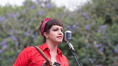 The Mississippi-born singer Sarah Savoy performs at the 2014 Mawazine Festival in the Moroccan capital of Rabat. Photo by Sife Elamine