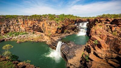 Mitchell Falls, in the Kimberley region of Australia. Courtesy Aviair
