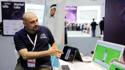 Mahmoud Darawsheh is the founder of Mind Rockets, a company that has developed an app translating from voice recording or typing into sign language in English, Arabic and Korean. Anna Nielsen for The National.