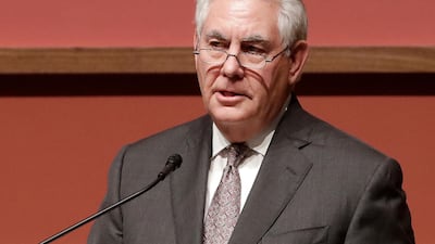 Rex Tillerson signalled a deeper American commitment to Syria, saying the US military will remain there for the foreseeable future. Jeff Chiu / AP