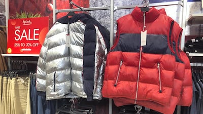 Sleeveless gilets appear to be particularly popular in Mall of the Emirates. Chris Whiteoak / The National