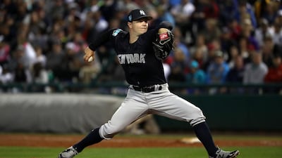 New York Yankees starting pitcher Sonny Gray. Facebook acquired rights to exclusively stream 25 MLB games during the 2018 season. Kim Klement / USA Today Sports