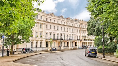 A mega-mansion at 17 Belgrave Square is being redeveloped for sale, expected to fetch £110 million. Photo: Fenton Whelan