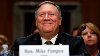 Fresh from his confirmation as America’s new secretary of state, Mike Pompeo announced promptly that he is travelling to Belgium, Saudi Arabia, Jordan and Israel in a trip that starts on Thursday night. AP Photo/Jacquelyn Martin