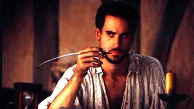 Joseph Fiennes as a young Will Shakespeare in Shakespeare In Love.