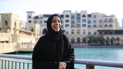 Student Sara Al Boom hopes to be at the Expo in Milan next year. Sarah Dea / The National